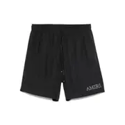 [Amiri] Amiri Logo-embroidered Shorts M BLACK