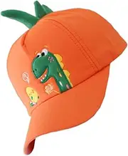 [LIFKOME] Adjustable Children's Baseball Hat Boys and Girls Outdoor Peaked Cap Summer Sun Hat Orange