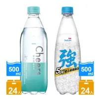 在飛比找PChome24h購物優惠-泰山 Cheers氣泡水500ml(24入/箱) + Che