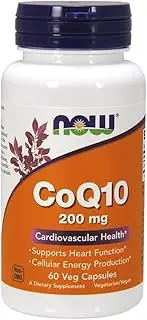 NOW Foods Coq10 200Mg 60 Vegicaps (Pack Of 2)