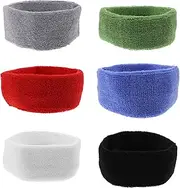 [XolngYYeng] 6pcs Children' Headband Sports Sweatband Children Sports Headband Supple Sweatbands Elastic Sports Headband Head Bands Men Sports Headband Headbands for Men Unisex Headband