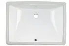 Rectangular 20-1/2" x 15-1/5" Ceramic Undermount Bathroom Sink Vanity White