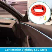 4m Car Interior Decoration Lighting LED Strip Neon Wire USB(5v) Red