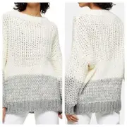 NWT Topshop Chunky Three Stripe Sweater M/L