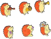 [VALICLUD] Cartoon Animal Brooch Ornament for Hedgehog Badge Clip Clothing Brooch Cartoon Brooches Animal Enamel Brooches Scarf Pin Cute Animal Collar Lapel Pin Alloy (iron)