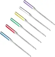 VILLFUL Sewing Machine Needles 12pcs Sizes 9-16 Flat Shank Regular Point for Most Machines Random Color