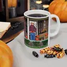 "Cheeky" Scarecrow Halloween Ceramic Mug 11oz