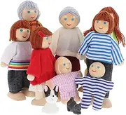 Kisangel 10pcs Set Wooden Doll Dolls and Playsets Therefor People Dollhouse Miniatures Dollhouse People Action Figure Clothes Pirate Figures Wood