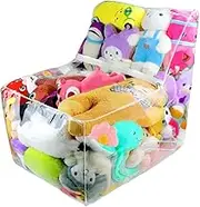 Stuffed Animal Bean Bag Chair Cover: Clear Waterproof Stuffable Beanbag Chair Cover - Creative PVC Plush Toys Storage Used for Organizing Soft Stuff Plush Dolls