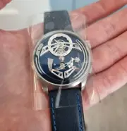Christopher Ward C1 Bel Canto Watch - Azzuro Blue + New Titanium Bracelet