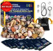 National Geographic Rock Tumbler Refill Kit 2.26kg Rocks Grit Polish Gemstones