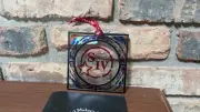 Makers Mark Bourbon acrylic stained glass hanging ornament ribbon booklet 2019
