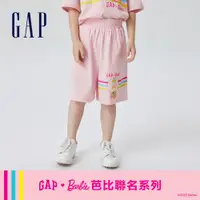 在飛比找蝦皮商城優惠-Gap 女童裝 Gap x Barbie芭比聯名 Logo純