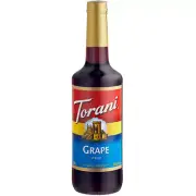 Torani Grape Flavoring / Fruit Syrup 750 mL Glass Bottle 880361903