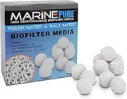 CerMedia MarinePure 1.5-Inch Sphere Bio-Filter Media for Marine and Freshwater Aquariums, 1-Gallon