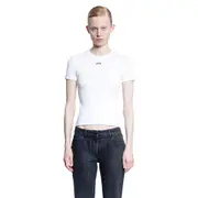 [OFF-WHITE] Off Stamp Ribbed Basic Tee White