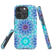 For iPhone 15 Pro Case, Shielding Cover, Psychedelic Blues