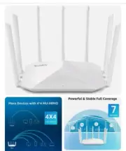 Speedefy AC2100 Dual Band Smart WiFi, 7 Antennas, 4 MU-MIMO Router Gigabit, K7W