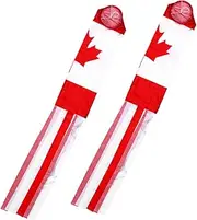 [BESPORTBLE] 2pcs Decorative Flag Wind Socks for outside Wind Flags Streamers House Ornaments Maple Leaf Hanging Windsock Japandi Decor Household Windsock Flag Outdoor Decorative Style Fabric