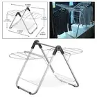 Heavy Duty Gullwing Drying Rack Iron Folding Laundry Rack for Indoor Outdoor