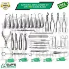 German Grade 140 Pcs Oral Dental Surgery Extracting Elevator Forceps & Blade Set