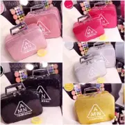 Make Up Bag Fashion Women Sparkling Portable Case Cosmetics Storage Box PU Crust