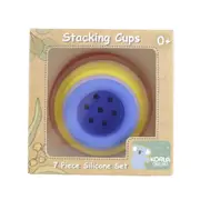 7pc Koala Dream Baby/Toddler Stacking Cups Play Toys Silicone Set Pink 0m+