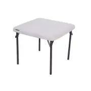 Lifetime Folding Tables 24"W Children's Square Almond High-Density Polyethylene