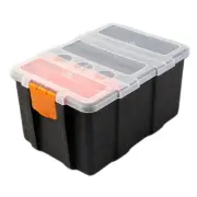 Mini Tool Box Organiser With Removable Plastic Partition Large Storage Capacity