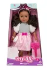 18" My Life As Poseable Hello Kitty Doll - Dark Brunette Curly Hair/Brown Eyes