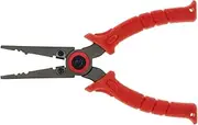 BUBBA 6.5" Stainless Steel Pliers with Non-Slip Handle, Spring Loaded with Crimping Tools and Anvil Cutters Lanyard Hole and Sheath