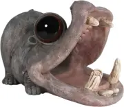Decorative Hippo Gutter Downspout Extension Outdoor Statues Sculpture Garden Dec