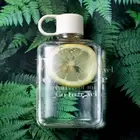 360ML Water Bottle Flat BPA Free Sport Kettle Milk Juice Drinkware Portable _pw