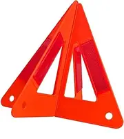 MagiDeal Emergency Warning Triangle Emergency Triangle Supplies Enmergency Practical Foldable Reflective for Vehicle Car Roadside