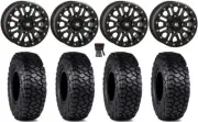 High Lifter HL23 Bdlk 15" Wheels Bk 30" Intersect Tires Polaris Ranger XP 9/1K