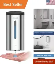 Wall-Mount Automatic Liquid Soap Dispenser - Elegant 27oz Touch-Free Design