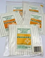 White w/ Colored Stripe Waste Canvas Cross Stitch Fabric - CHOICE