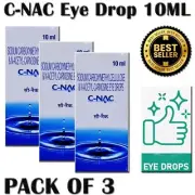 C-NAC Eye Drops N-Acetyl-Carnosine Eye Drops 10ml (Pack of 3)