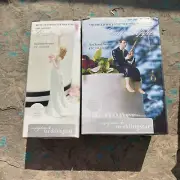 New in Box BRIDE & GROOM Softball Players WEDDING CAKE TOPPERS 5" Approx. Tall