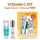 1 Pcs Olay Vitamin C Kit for 2X Glow – 30 ml Serum + Cleanser Free Shipping