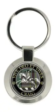 Craig Latin Scottish Clan Key Ring