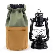 Retro Camping Lantern Canvas Storage Cover Bag for Kerosene Lamp Oil Lantern
