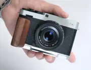 QR L Handle Hand Grip Wood Hanlde +Alloy Baseplate For Fuji X-E4 Fujifilm Camera