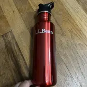 L.L. Bean Klean Kanteen Stainless Steel Bottle Red 800ml NEW