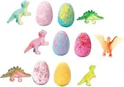 Ipetboom Natural Ingredients Dinosaur Egg Bath Toys Bubble Balls for Boys and Girls Bathtub Bath Toys Educational Value