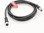 DRRI M12 8-pin X-Code Male to Female High Flex Gigabit Ethernet PVC Cable for Cognex in-Sight Series Camera