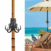 with 6 Hooks Beach Umbrella Hanging Hook Towels Clothes Hanger