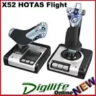 Logitech G X52 HOTAS Flight H.O.T.A.S. THROTTLE & STICK SIMULATION for PC