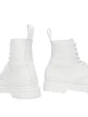 [Mm6 X Dr. Martens] Mm6 X Dr. Martens-Stivali Da Motociclista In Pelle Mm6 X Dr. Martens-Donna 37 IT