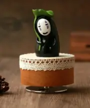 SPIRITED AWAY NO FACE WITH LACE DESIGN LEAF MUSIC BOX : ALWAYS WITH ME